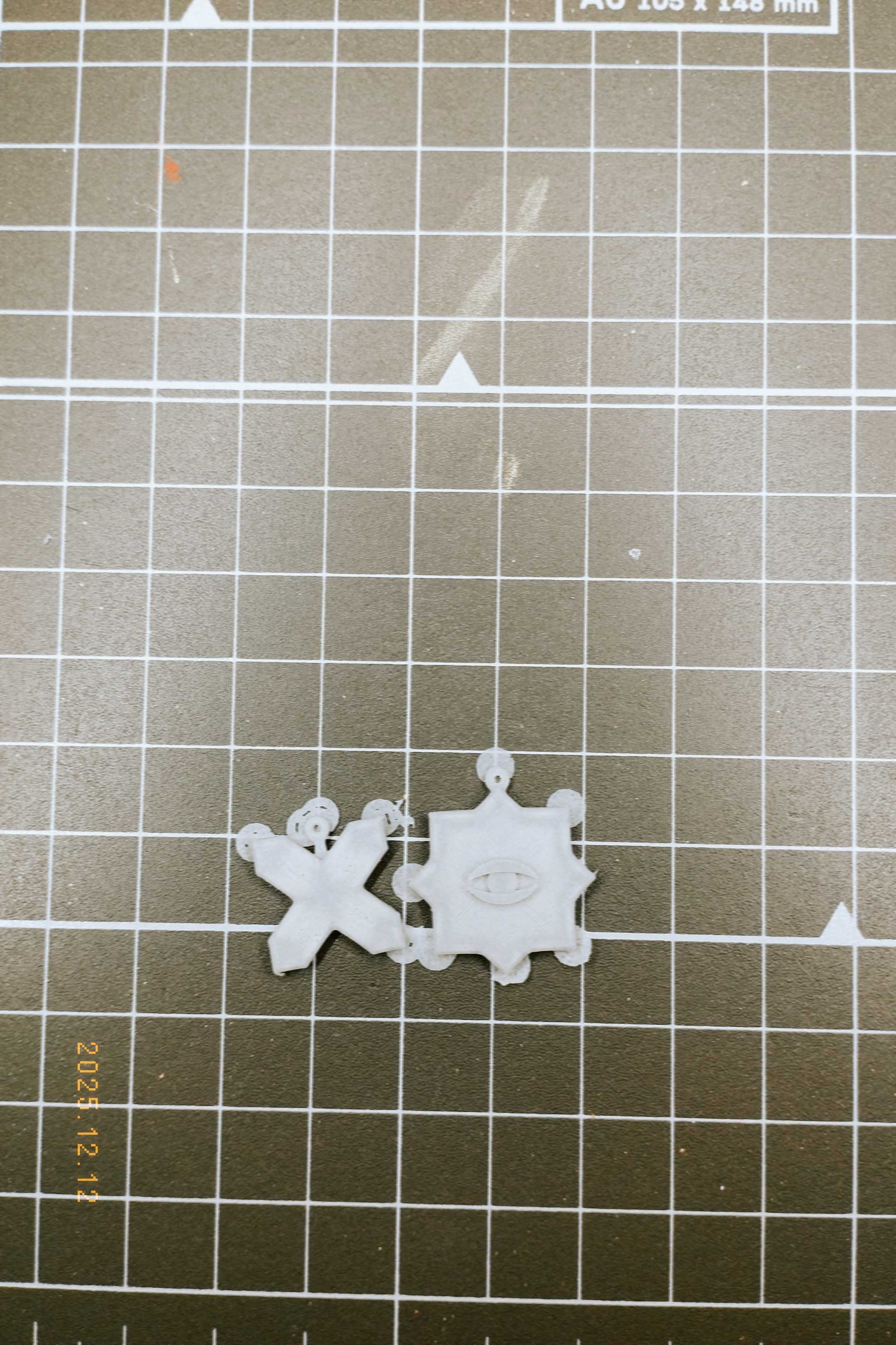 tiling-inspired earrings