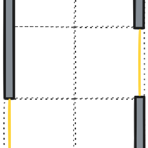 2x3 toilet - multiple door